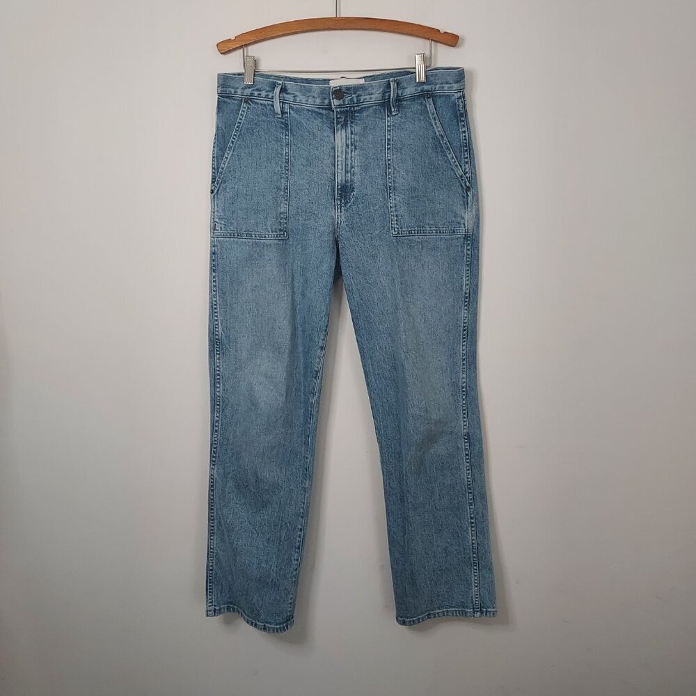 Lafayette 148  Wythe High Rise Straight Leg Jeans Size 31 - Picture 11 of 11